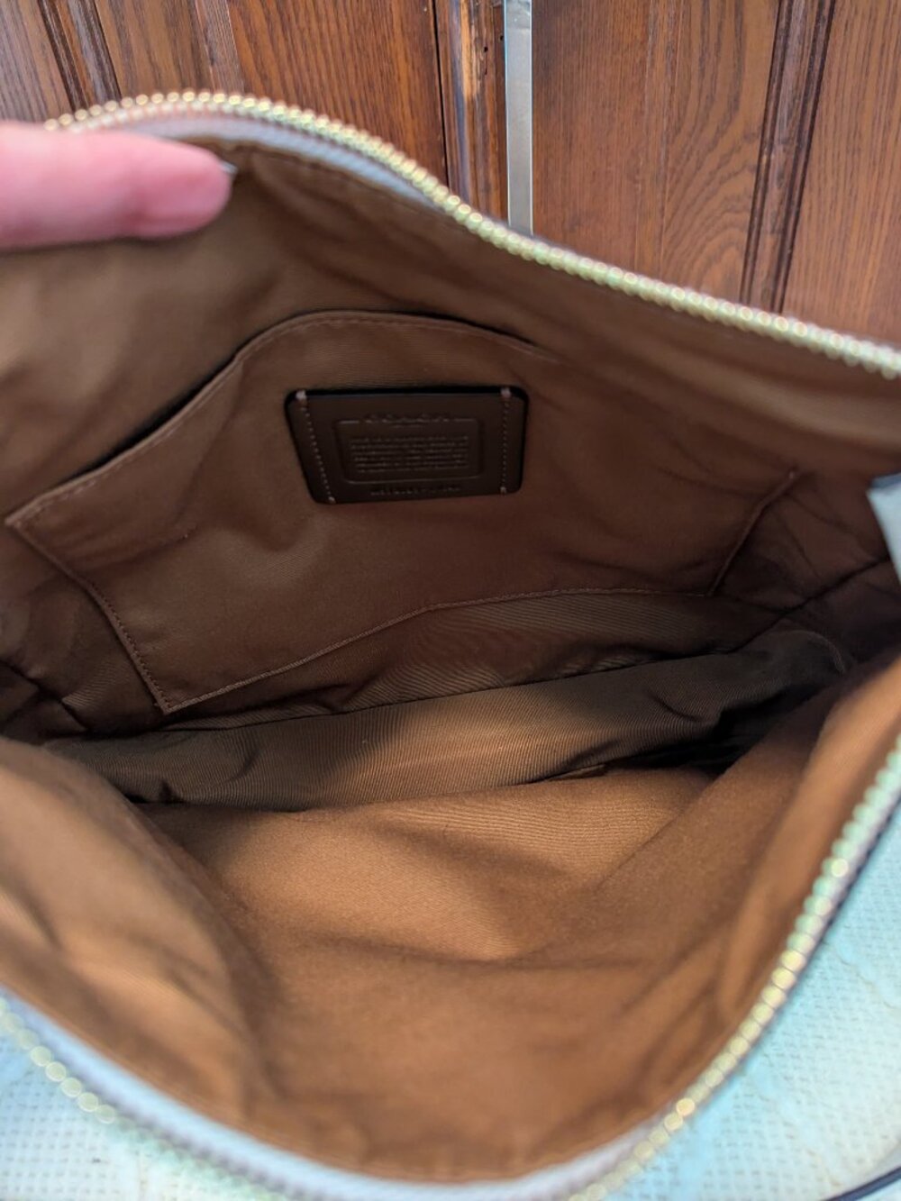 Coach Ellie File Bag in Chalk with Gold Tone Hardware | C1648 - Picture 11 of 11